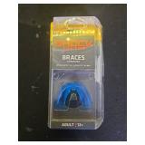 Shock Doctor Adult Braces Strapless Mouthguard, Adult , only top braces,Blue - Retail: $15