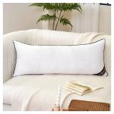 JOJOGOGO 14x36 Pillow Insert Long Lumbar Pillow Insert for Bed 1 Pack, 14 x 36 Decorative Body Pillow Synthetic Down Alternative Long Throw Pillow Inserts for Living Room Couch Bed Sofa - Retail: $20
