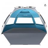 Oileus Beach Tent with Setup Instructions - Retail: $45