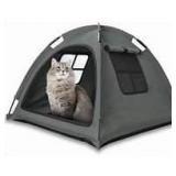 Nockovi Mini Gray Camping Tent with Poles for Pet or Baby - Retail: $45