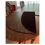 Traditional Dining Set with Cane Back Chairs and Table Leaves - Retail: $850