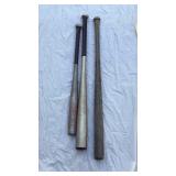 Classic Wood and Metal Baseball Bats Collection - Retail: $85