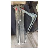 Industrial Metal Shelf Brackets and Support Rails - Retail: $15