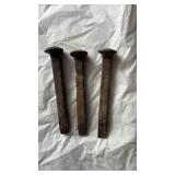 Hand-Forged Railroad Spikes Set of 3 - Retail: $25