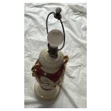 Mid-Century Cranberry Glass Table Lamp - Retail: $125