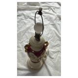 Mid-Century Cranberry Glass Table Lamp - Retail: $125