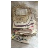 Handcrafted Lace and Embroidered Handkerchief Collection - Retail: $45