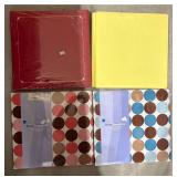 Lot of 4 Scrapbook Albums – Colorful Covers • Ready to Personalize- Retail: $25