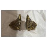 Pair of Vintage Brass Swan Bookends – Elegant Decorative Home Accents- Retail: $45