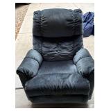 Blue Textured Recliner Chair - Retail: $75
