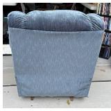 Blue Textured Recliner Chair - Retail: $75
