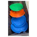 Retro Plastic Snow Sled Set - Retail: $25