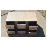 Mid-Century Metal Card Catalog Cabinet - Retail: $75