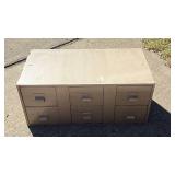 Mid-Century Metal Card Catalog Cabinet - Retail: $75