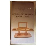 Oak Valley Proper Picnic Table - Retail: $45