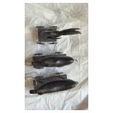 Set of 3 Metal Farm Animal Figurines – Pig, Cow & Chicken Rustic Décor- Retail: $30