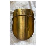 Vintage Brass Log Holder / Magazine Rack – Polished Mid-Century Design - Retail: $45