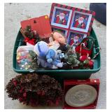 Holiday Decorations Collection with Pinecone Wreath - Retail: $45