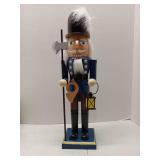 (UNUSED) Traditional Wooden Night Watchman Nutcracker - Retail: $45
