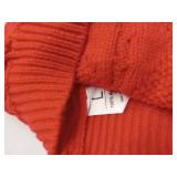 SCIROKKO Warm Winter Pink Dog Sweater - Cold Weather Pet Clothes for Small Medium Large Dogs Indoor Outdoor, Soft Classic Knit Puppy Apparel Coat, Red, L - Retail: $20