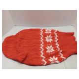 SCIROKKO Warm Winter Pink Dog Sweater - Cold Weather Pet Clothes for Small Medium Large Dogs Indoor Outdoor, Soft Classic Knit Puppy Apparel Coat, Red, L - Retail: $20