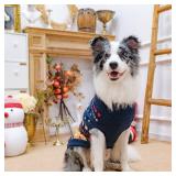 PUPTECK Christmas Dog Sweaters for Cold Weather, Soft Outfit Warm Winter Coat Knitted Dog Clothes for Small Medium Large Doggies Puppy Indoor Outdoor Walking, Colorful Design, Classic size large