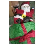 (UNUSED) AUHIFVAX Christmas Inflatable Style Decoration Built-in LED Lights Inflatable Model Outdoor Xmas Party New Year Garden Decor (1.8m SGSanta,US Plug) - Retail: $60