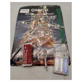 (UNUSED) LAMPHOME Christmas Tree Topper,Bethlehem Star Tree Topper(12 Inch 10 Lights Clear Colour) - Retail: $23