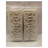 FACTORY SEALED - Jetec Christmas Tree Hooks Christmas Ornament Hangers Weatherproof Plastic Hooks white Accessories Home Decoration, Party Supplies for Tree Wreath(200 Pieces)
