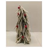 (UNUSED) Frosted Pine Tree with Red Ornaments