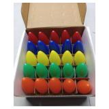 (UNUSED) AIDDOMM C9 Smooth Multicolor LED Replaceable Bulbs 25 Pack, RECCO0024024 - Retail: $20