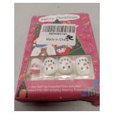 FACTORY SEALED - 24Pcs Christmas Press on Nails Short Square Fake Nails Santa Claus Full Cover Glue on Nails with Cute Cartoon Snowman Elk Design Glossy Stick on Nail Acrylic False Nails for Women Chr