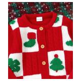 FACTORY SEALED - Mikrdoo Baby Girl Clothes 12-18 Month Fall Winter Outfits for Toddler Infant Sweater Knit Pullover Denim Jeans ChristmasSweatshirt Red - Retail: $20