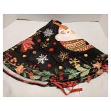 (UNUSED) Santa Claus 36 Inch Christmas Tree Skirt, Merry Christmas Snowman Xmas Decor Farmhouse Tree Skirt for Holiday Ornaments Party Home Indoor Decorations