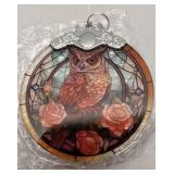 (UNUSED) Stained Glass Christmas Ornament, Jocidea Owl Christmas Decorations, Christmas Tree Ornament, Owl Lovers Gifts, Holiday Decor and Xmas Gifts Ideas