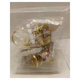 FACTORY SEALED - HPYNPES Christmas Tree Napkin Rings - Set of 12, Festive Holiday Decor with Santa and Presents