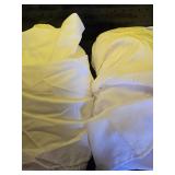 HolidayIdeas Fitted Table Covers for 6 Foot Tables - 72 x 30 Inch - 2 Pack Rectangle Table Clothes Versatile Fabric Table Cover for Folding Table, Parties, Holiday Dinner, Trade Show (White) - Retail: