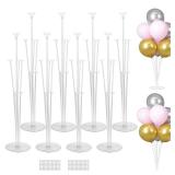 JOYYPOP 8 Sets Balloon Stand Kit For Table, Balloon Sticks with Base Birthday Graduation Party Decorations Wedding - Retail: $20