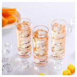 FillTouch 72 Pcs Shot Glasses Set 2.2 oz Mini Shot Cup Bulk, Clear Plastic Unbreakable Base Plastic Glass for Custom, Birthday Wedding Guest Gift (Tall) - Retail: $52