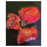 Hoteam 429 Pcs Premade Satin Ribbon Rose Petals Half Finished Three Color Eternal Rose DIY Flowers Bouquets Everlasting Floral for Birthday Wedding Anniversary (Red) - Retail: $17