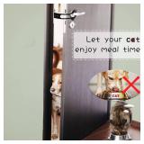 Elilier Cat Door Latch Holder,?8 Adjustable Sizes? Stronger Flex Cat Door Stopper, Keep Door Open 1.5\ to 8\in, Letfts Cats in and Keeps Dogs Out of Litter and Food, No Tool Required and No Wall Damag