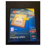 Avery Half-Sheet Printable Shipping Labels, 5.5\ x 8.5\in Customizable Stickers, White, 20 Blank Mailing Labels, Great for Mailing, Shipping, Organizing, and More (18126) - Retail: $5in