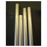 Thestoa Brushed Nickel Shower Curtain Rod Adjustable 43-66 inch, 1\Diameter Spring Tension Curtain Rod No Drill, Anti-Rust Non-Slip Shower Rod for Bathroom Tension Rod - Retail: $17in