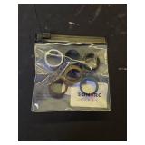 Egnaro Menfts Silicone Rings 10mm Wide 2.5mm Thick Rubber Wedding Bands, Multipack 147 Breathable Comfort Fit For Workout - Retail: $10