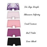 LALESTE Womenfts Boyshort Underwear Full Coverage Seamless Panties Soft Stretch Boxer Briefs 5 Packs - Retail: $24