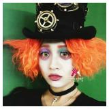 Miss U Hair Short Men Mad Clown Curly Wig Adult Orange Hair Cosplay Costume Wigs Halloween - Retail: $23
