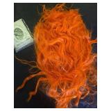 Miss U Hair Short Men Mad Clown Curly Wig Adult Orange Hair Cosplay Costume Wigs Halloween - Retail: $23