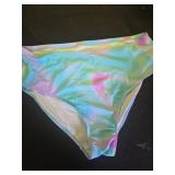 ROSEWE Two Piece Tankini Bathing Suits for Women, Removable Halter Flyaway Swimsuits, Bandeau Top with Briefs Blue Large - Retail: $41