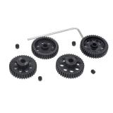 4pcs 48P Pinion Gear 3.175mm Set Hardened 36T 37T 38T 39T 48DP Pitch Gears RC Upgrade Part with Screwdriver - Retail: $16