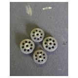4pcs 48P Pinion Gear 3.175mm Set Hardened 36T 37T 38T 39T 48DP Pitch Gears RC Upgrade Part with Screwdriver - Retail: $16